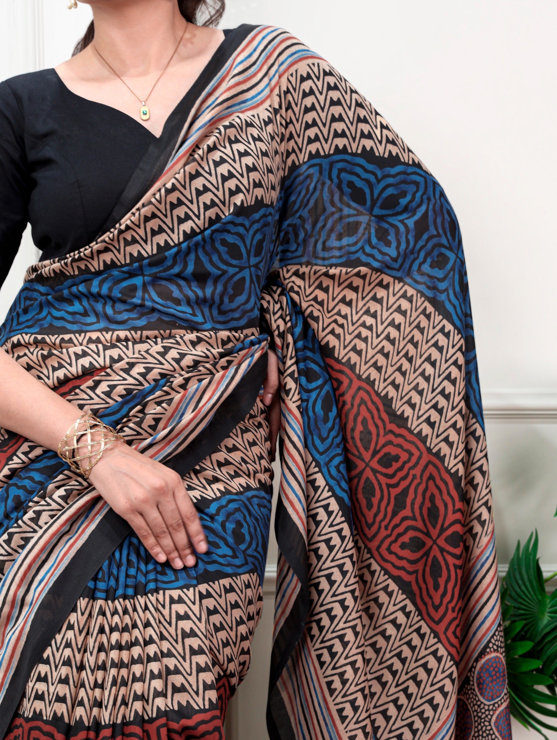 Poly Mal Cotton Printed Saree – YUTIKA-01.550SS