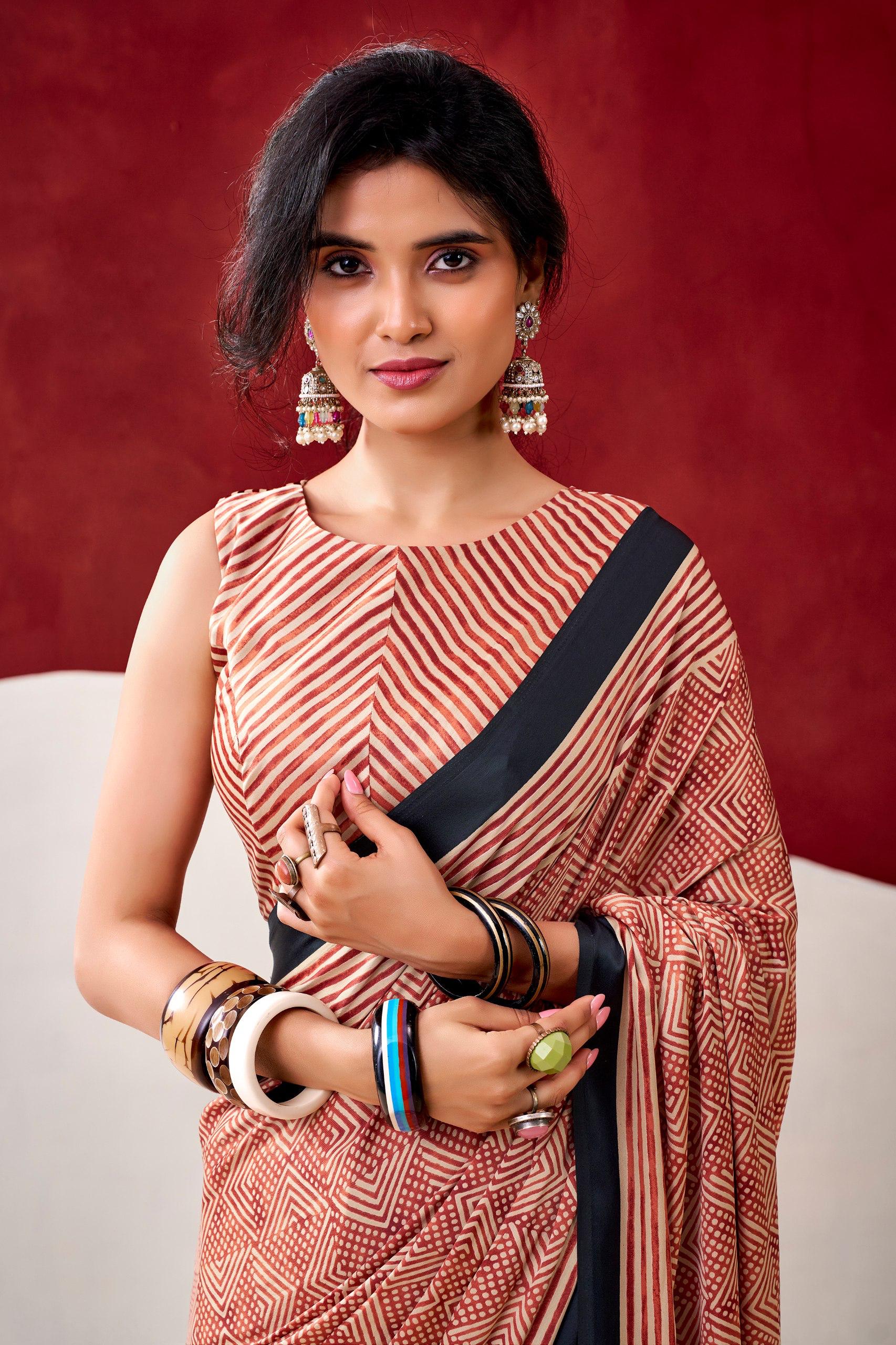 Model Silk Digital Print Saree_650SSVF