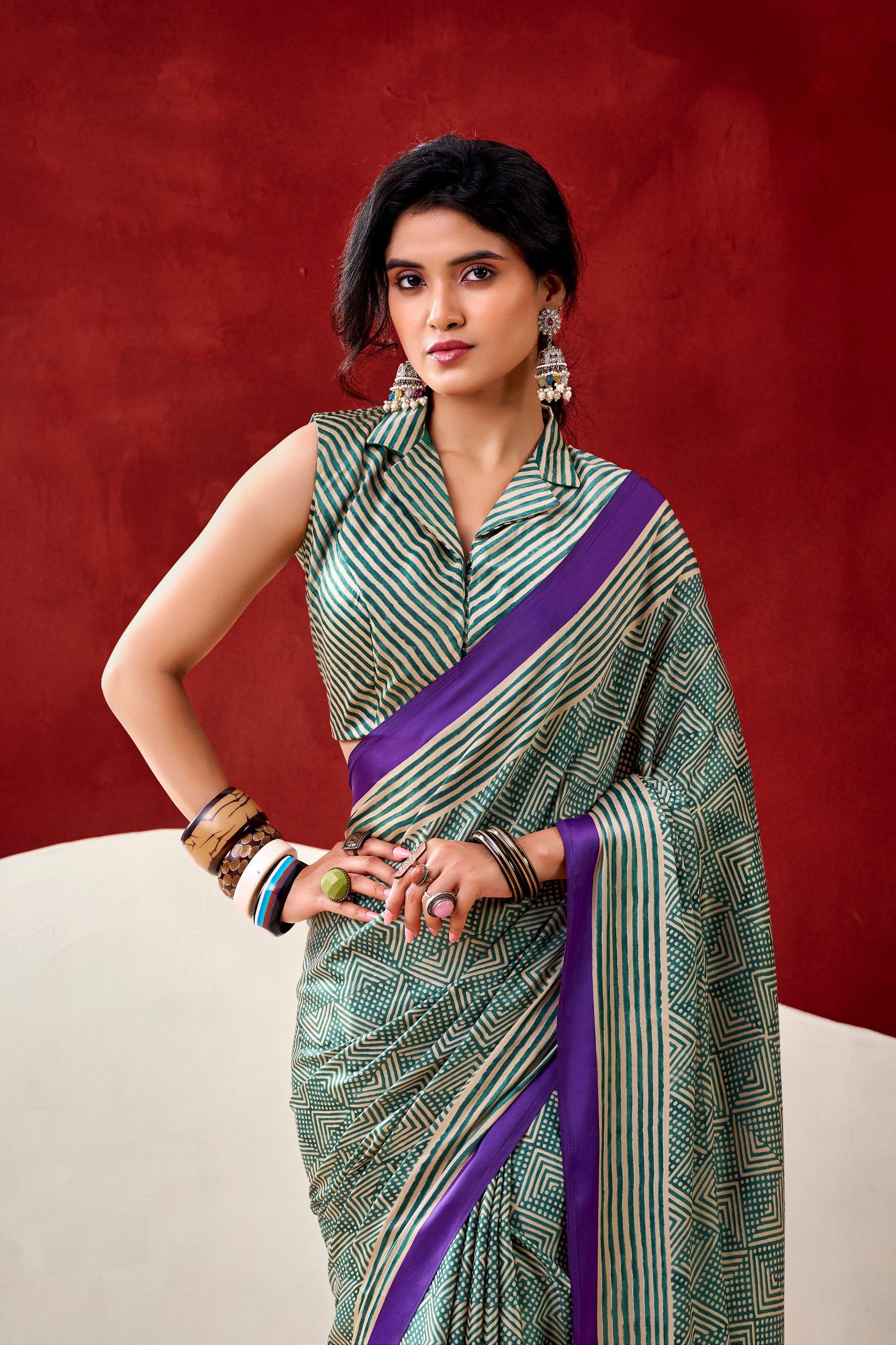 Model Silk Digital Print Saree_650SSVF