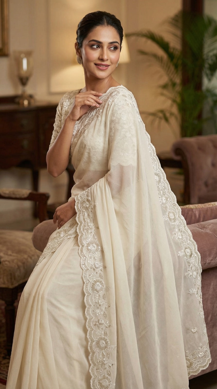 Crush Silk Sequins Embroidery Saree – Ena_1250SSVF