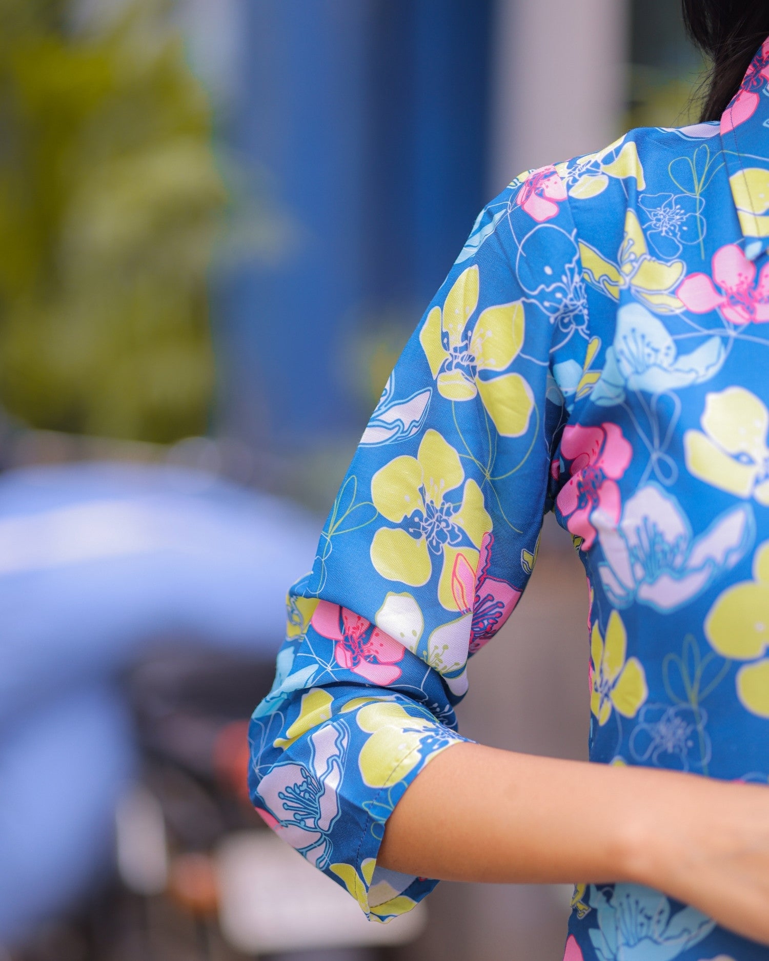 Blue Muslin Kurti