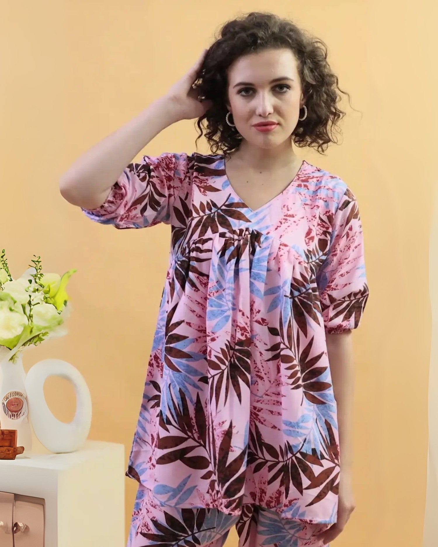 Pink Floral Co-Ord Set
