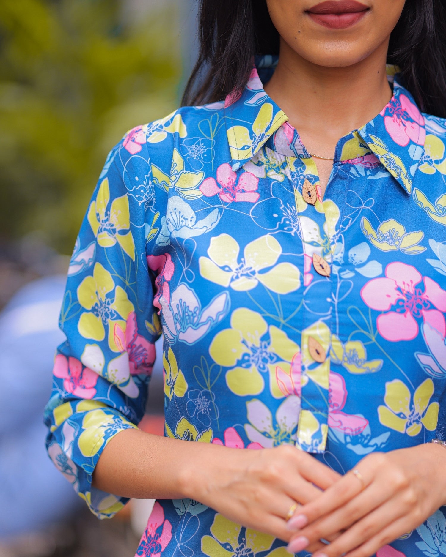 Blue Muslin Kurti