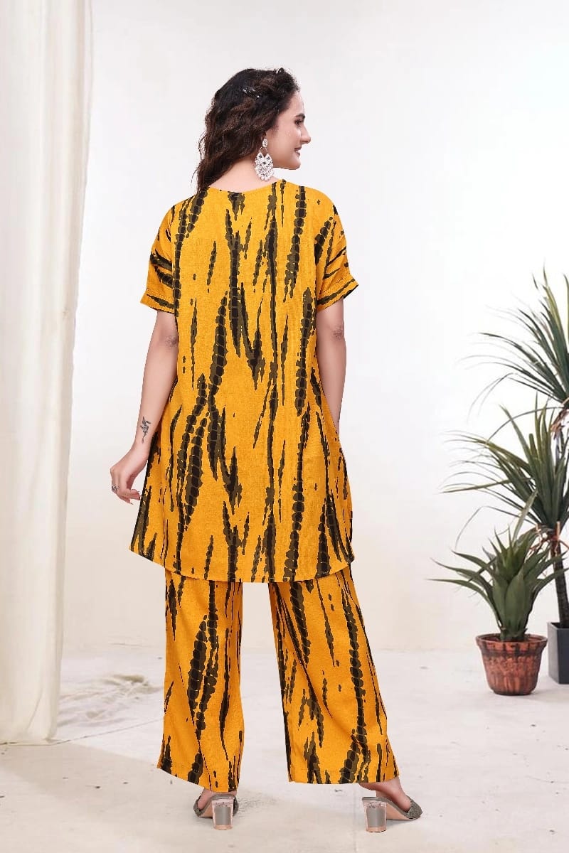Printed Co-Ord Set for Women V Neck ssvf_Code 697/689