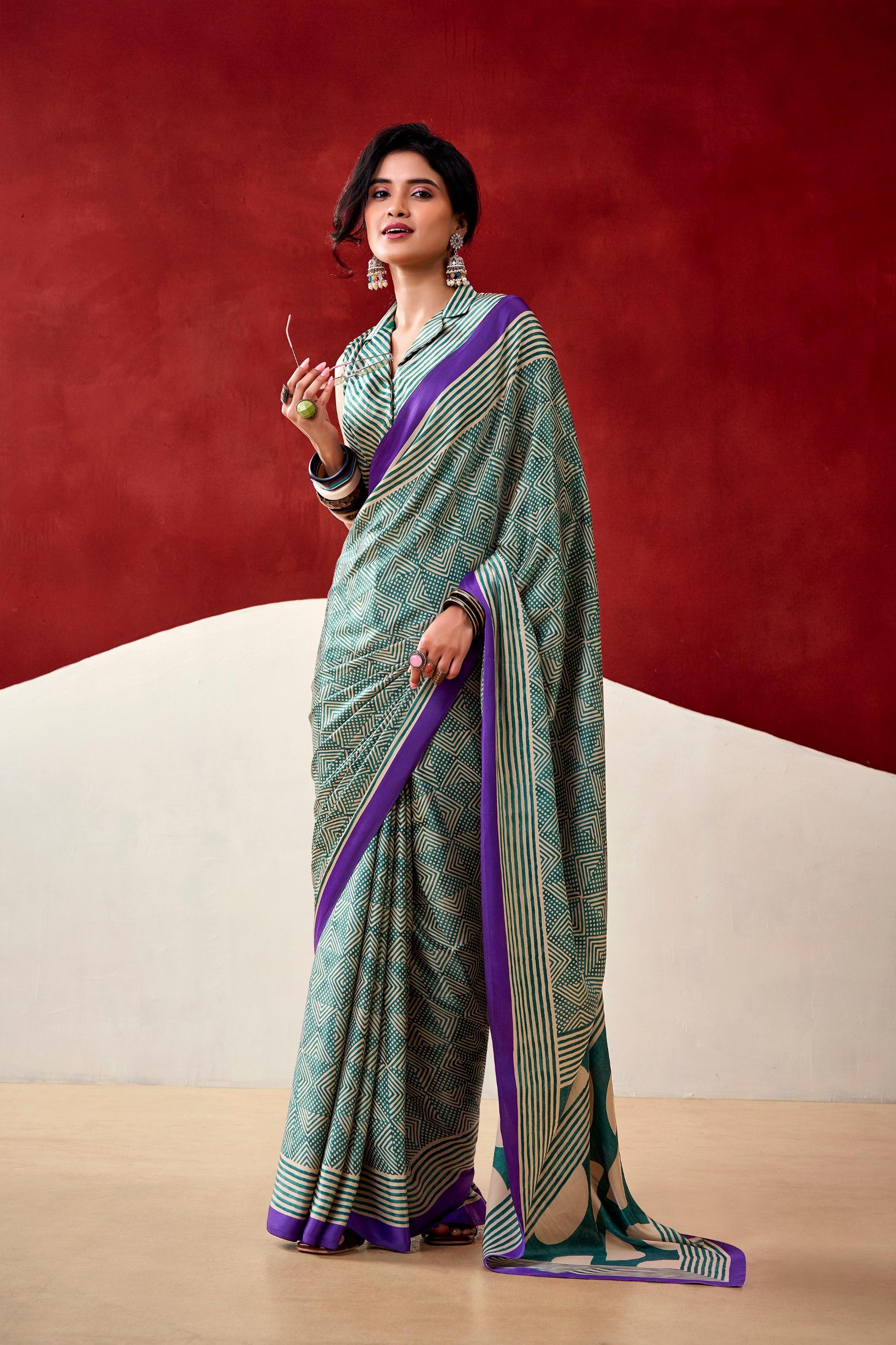 Model Silk Digital Print Saree_650SSVF