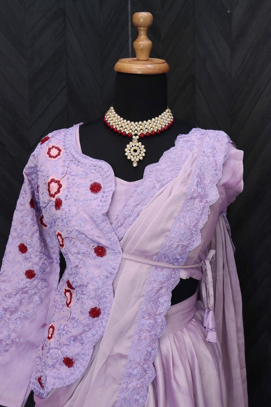 Ready to Wear Rangoli Silk Saree with Koti Blouse ssvf_kk0199_699