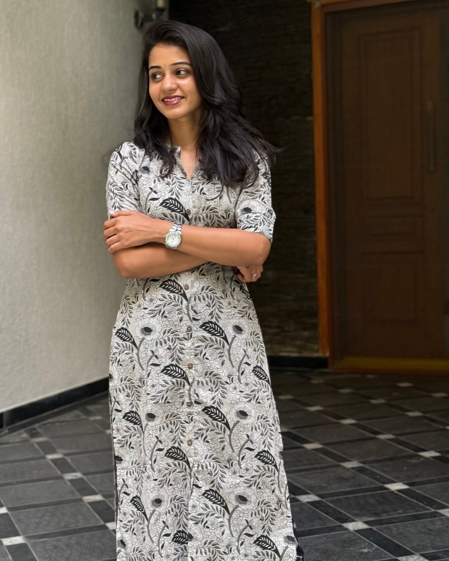Floral Cotton Kurti