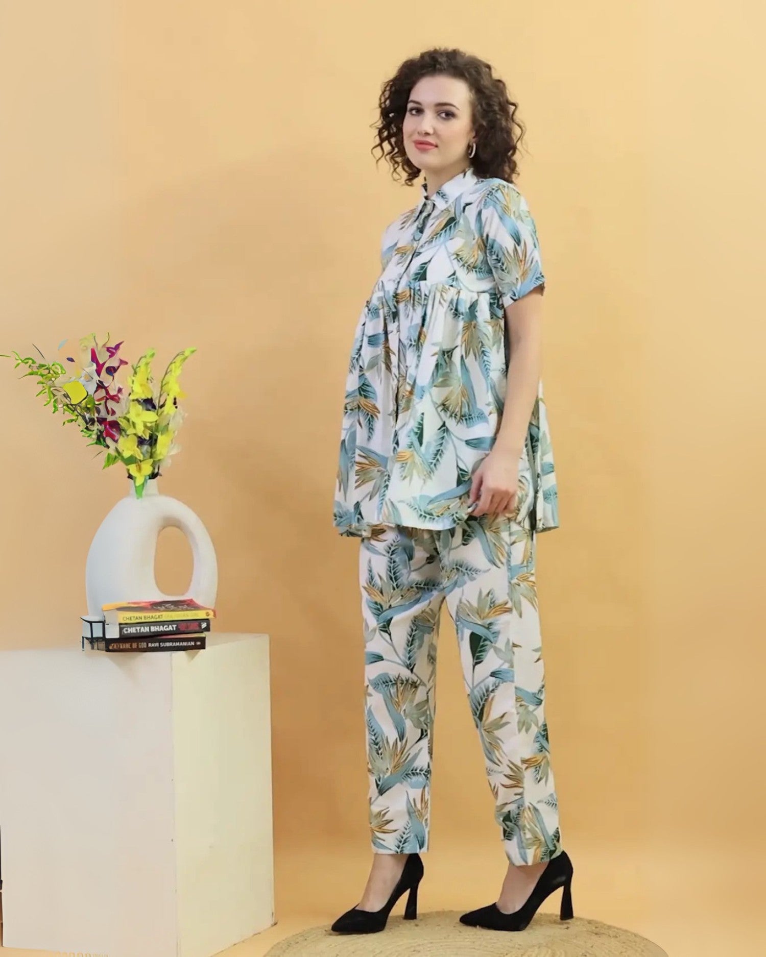 Green Leaf Co-Ord Set