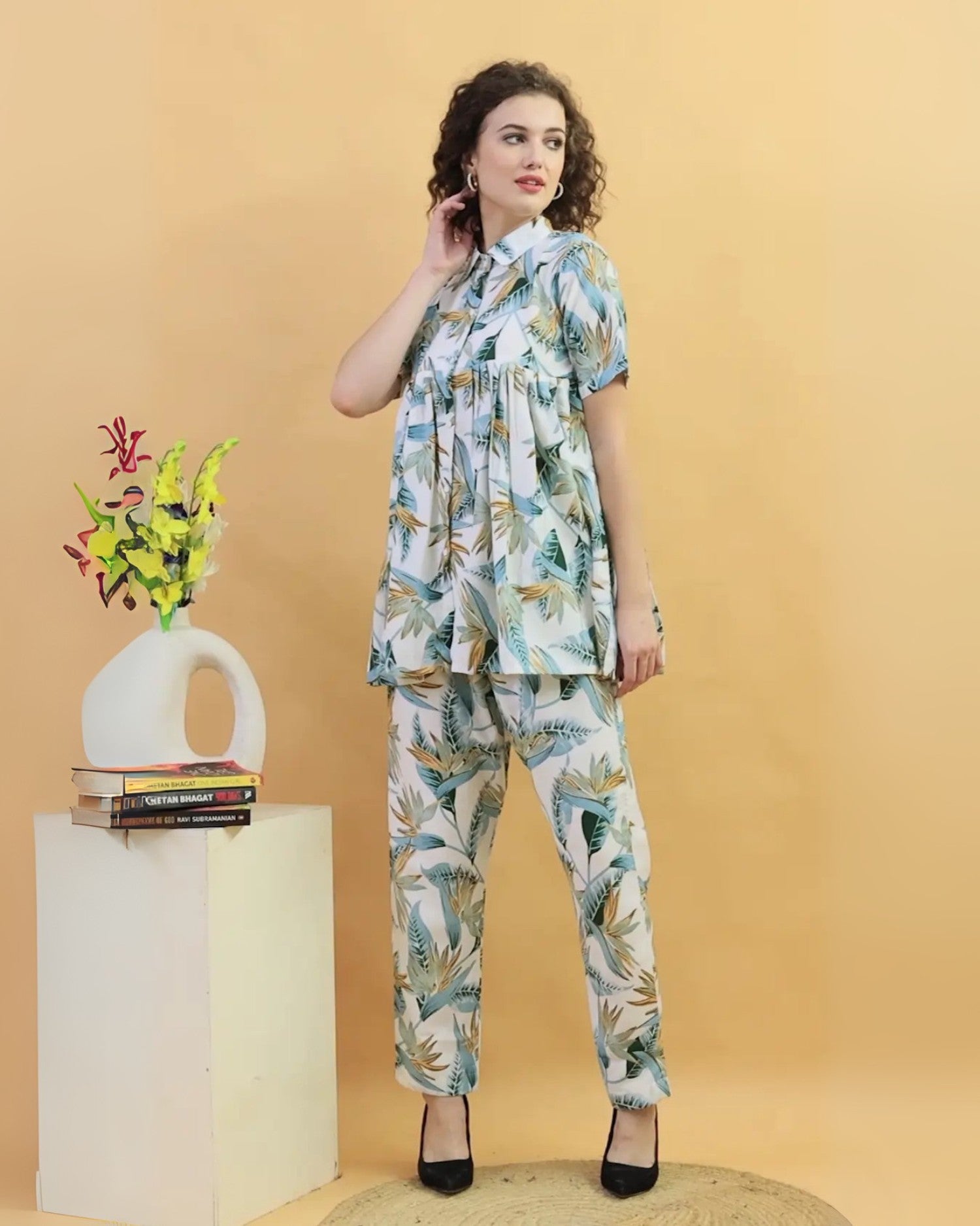 Green Leaf Co-Ord Set