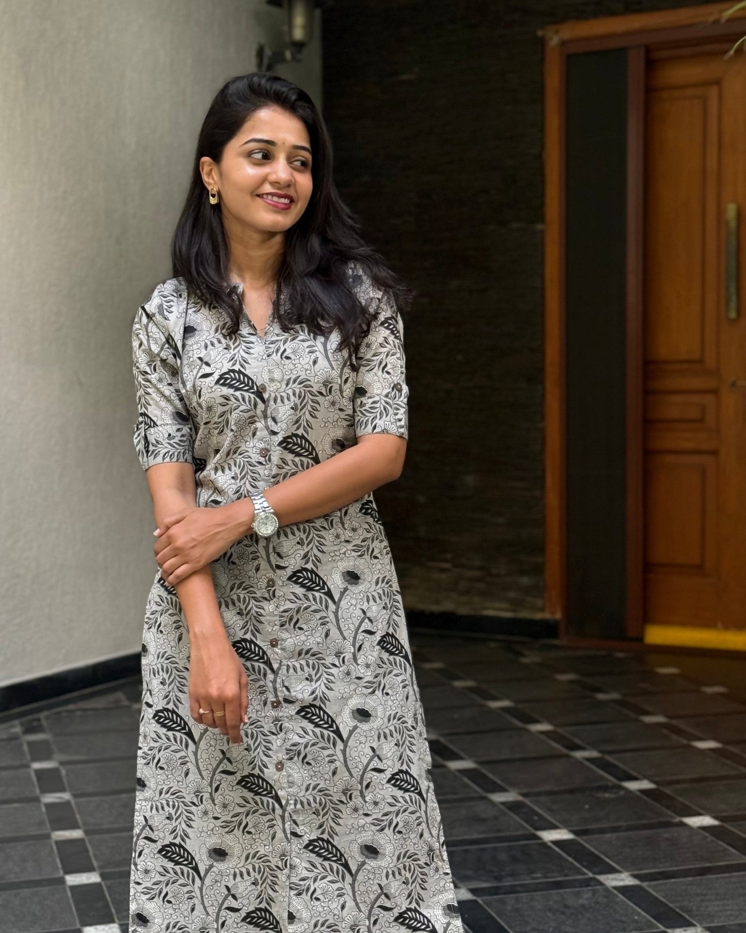 Floral Cotton Kurti