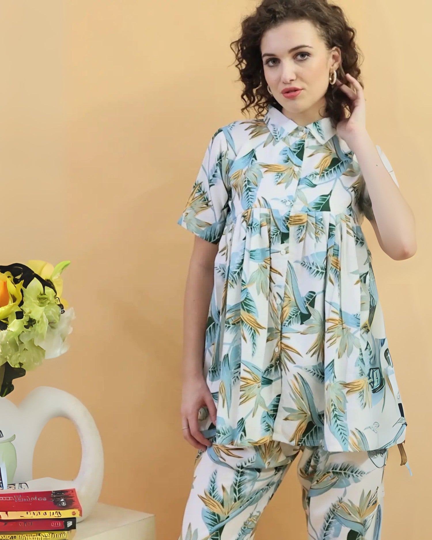 Green Leaf Co-Ord Set