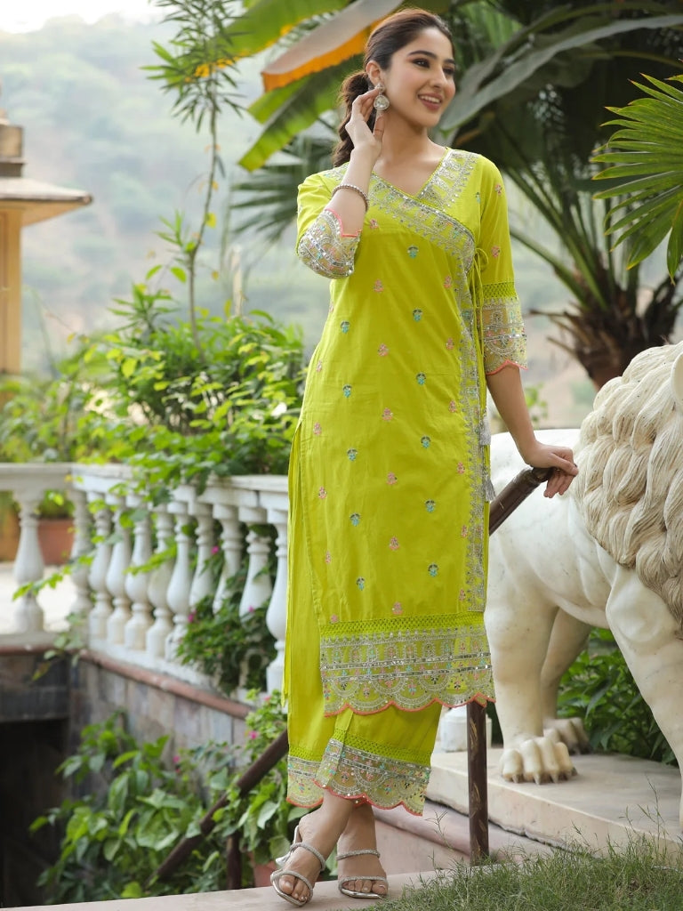 Designer Chanderi Silk Embroidered Co-Ord Set for Women – Party Wear Collection_ssvf_SARA(950)