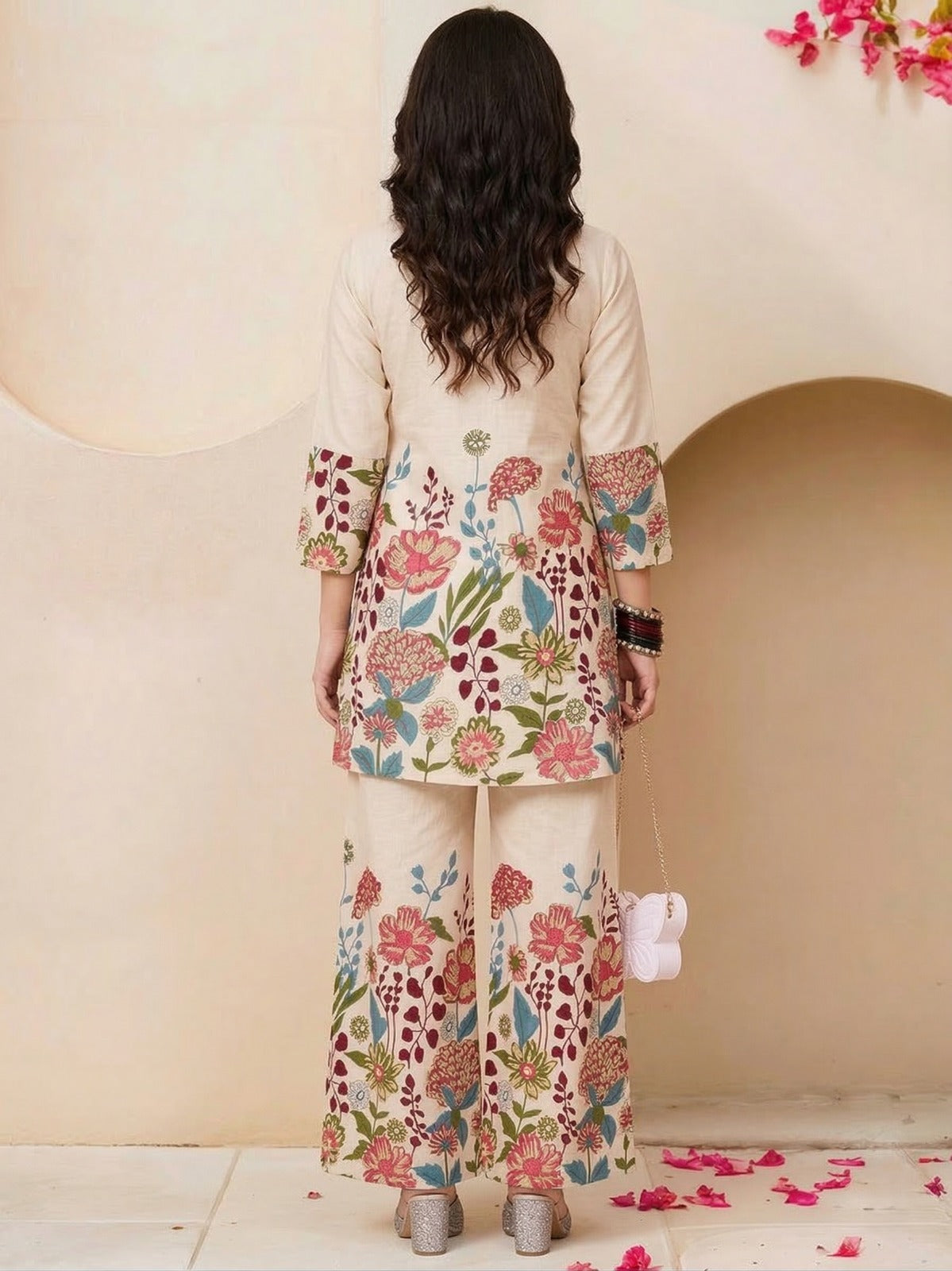 Khadi Cotton Co-Ord Set for Women ssvf_Catalog_7411