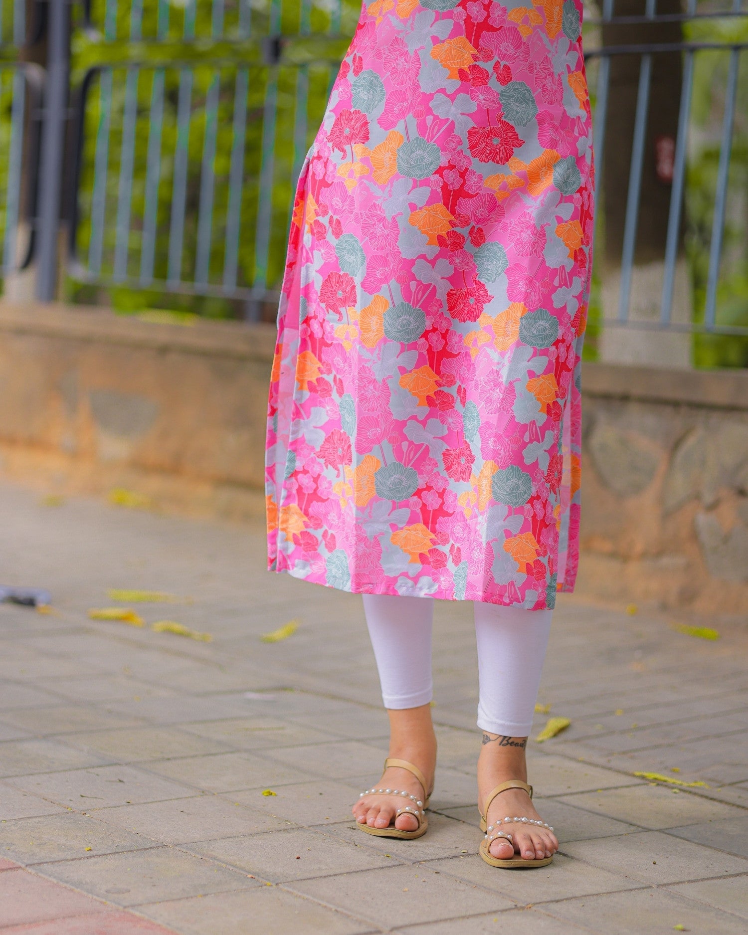 Pink Cotton Kurti