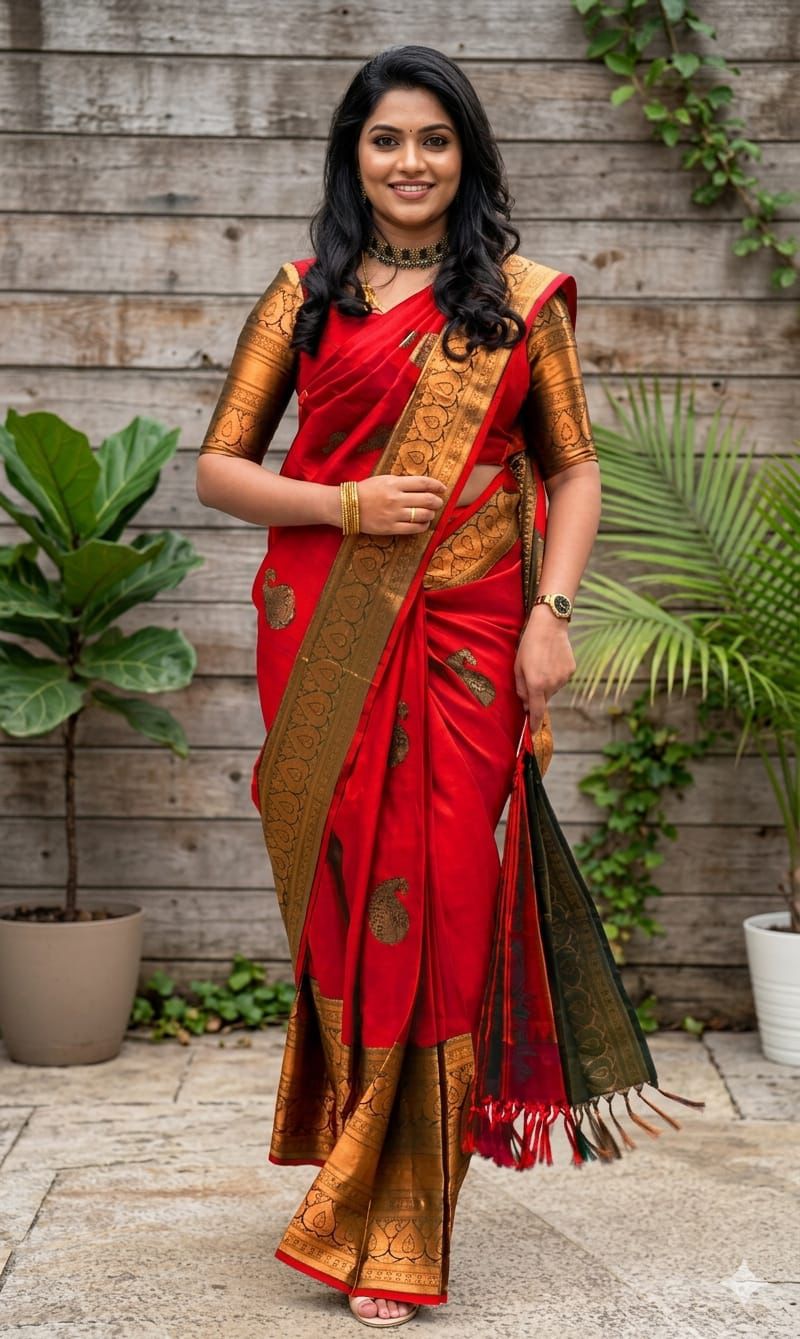 Soft Lichi Silk Banarasi Jacquard Saree_399SS