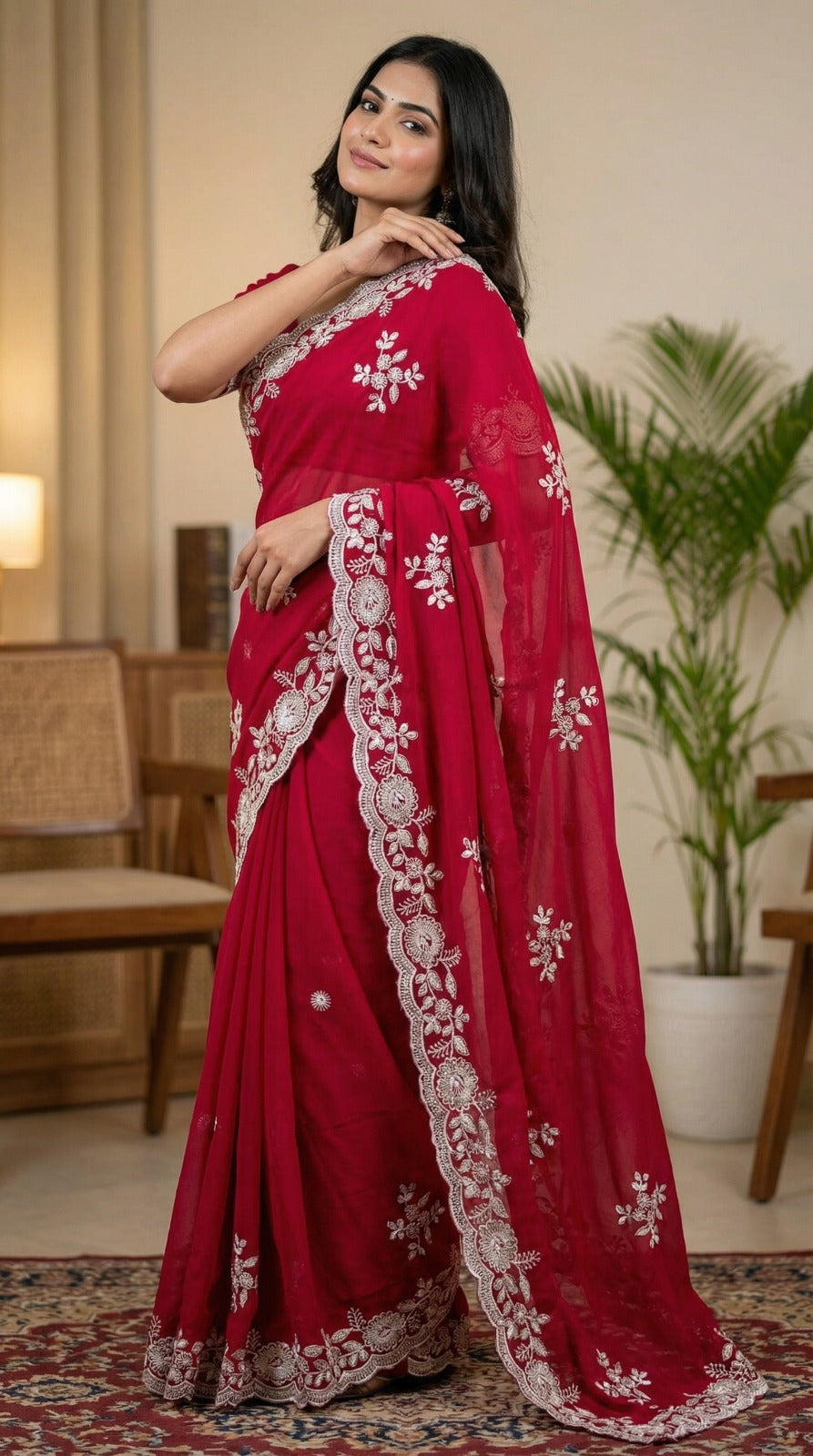Crush Silk Sequins Embroidery Saree – Ena_1250SSVF