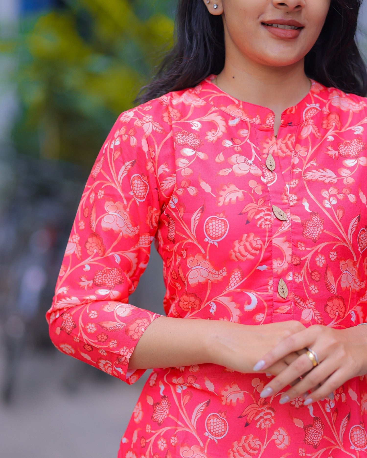 Red Muslin Kurti