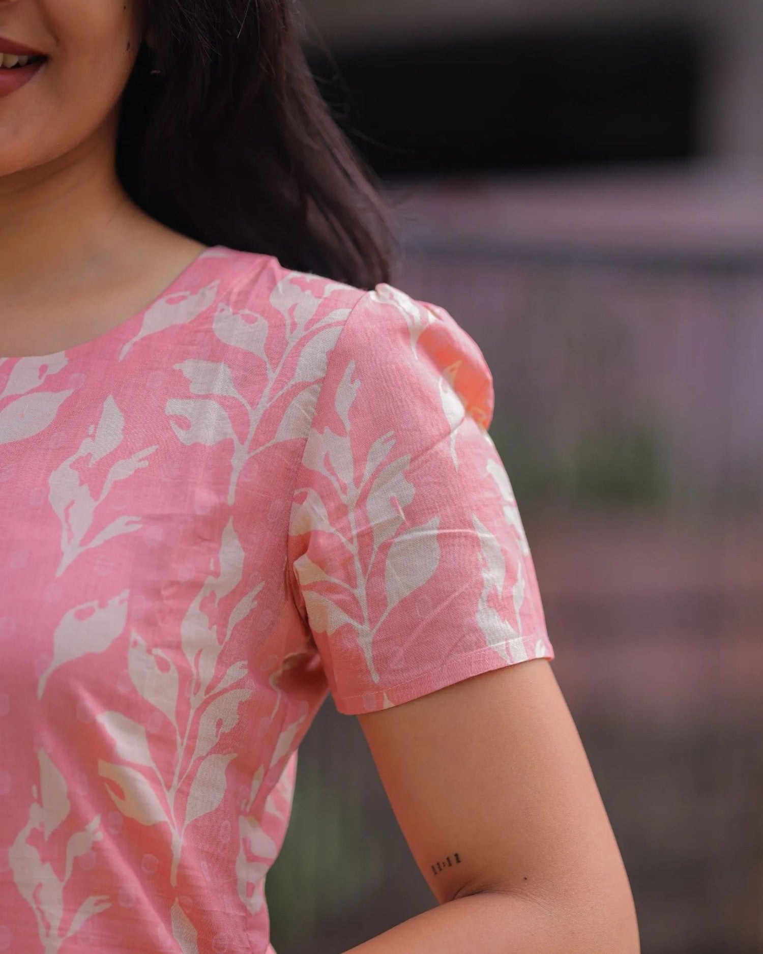 Baby Pink Cotton Short Top