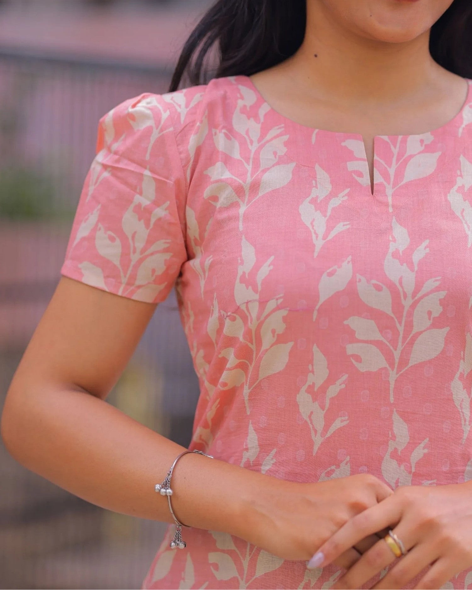 Baby Pink Cotton Short Top