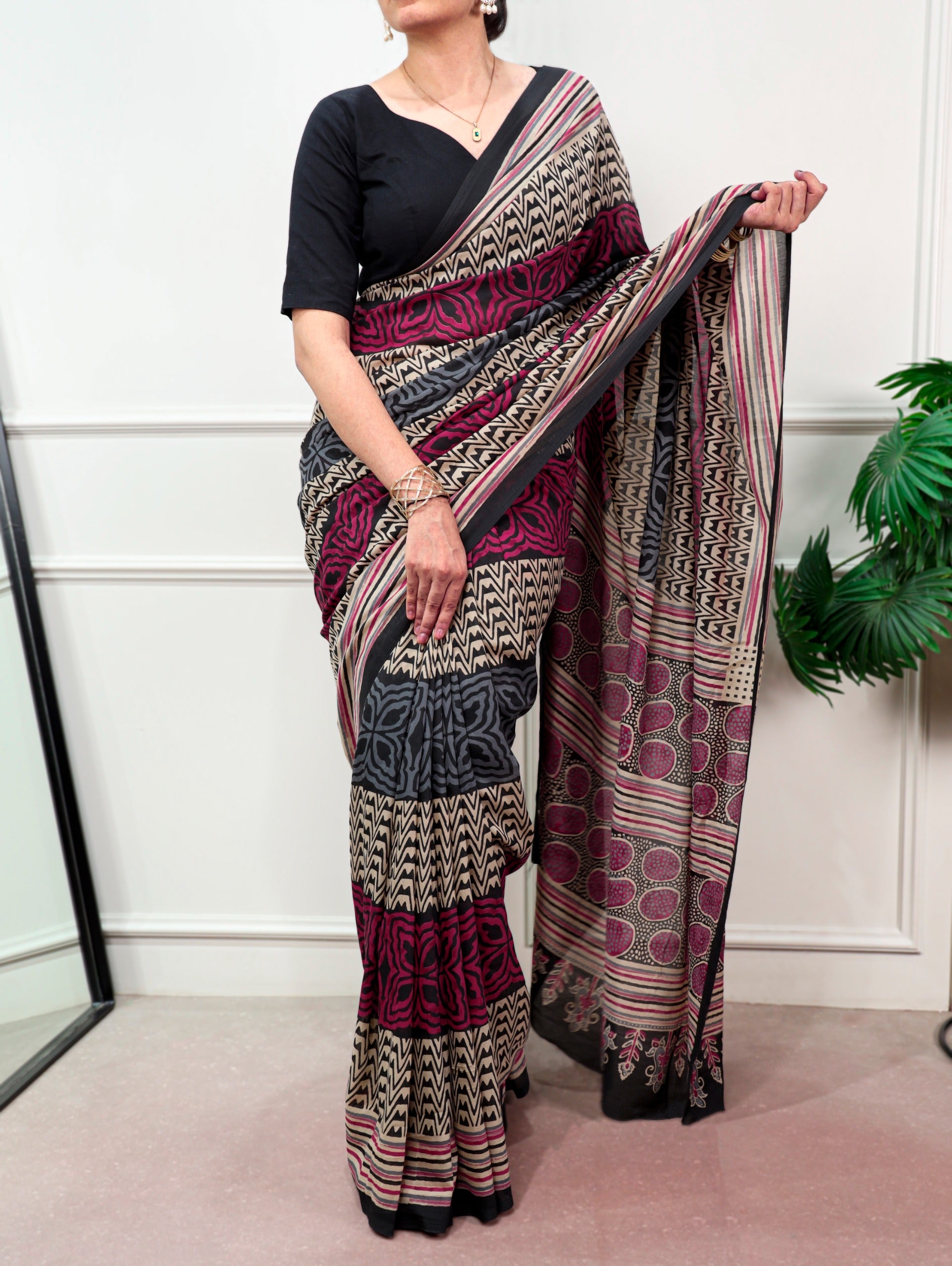Poly Mal Cotton Printed Saree – YUTIKA-01.550SS