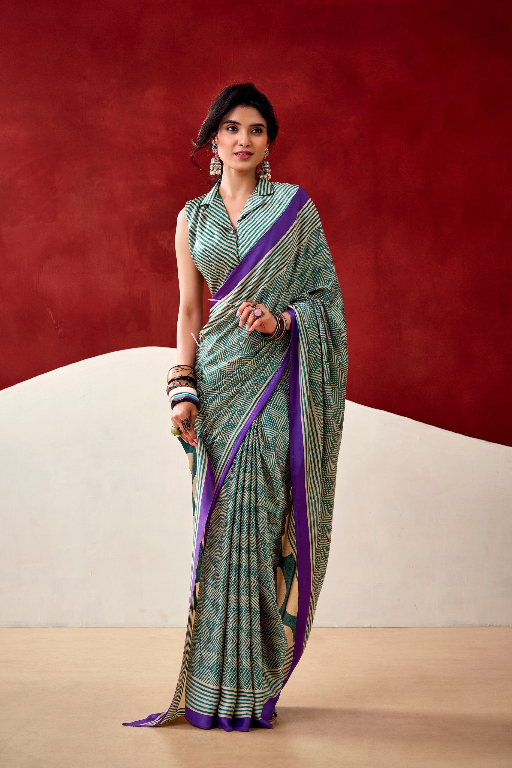 Model Silk Digital Print Saree_650SSVF