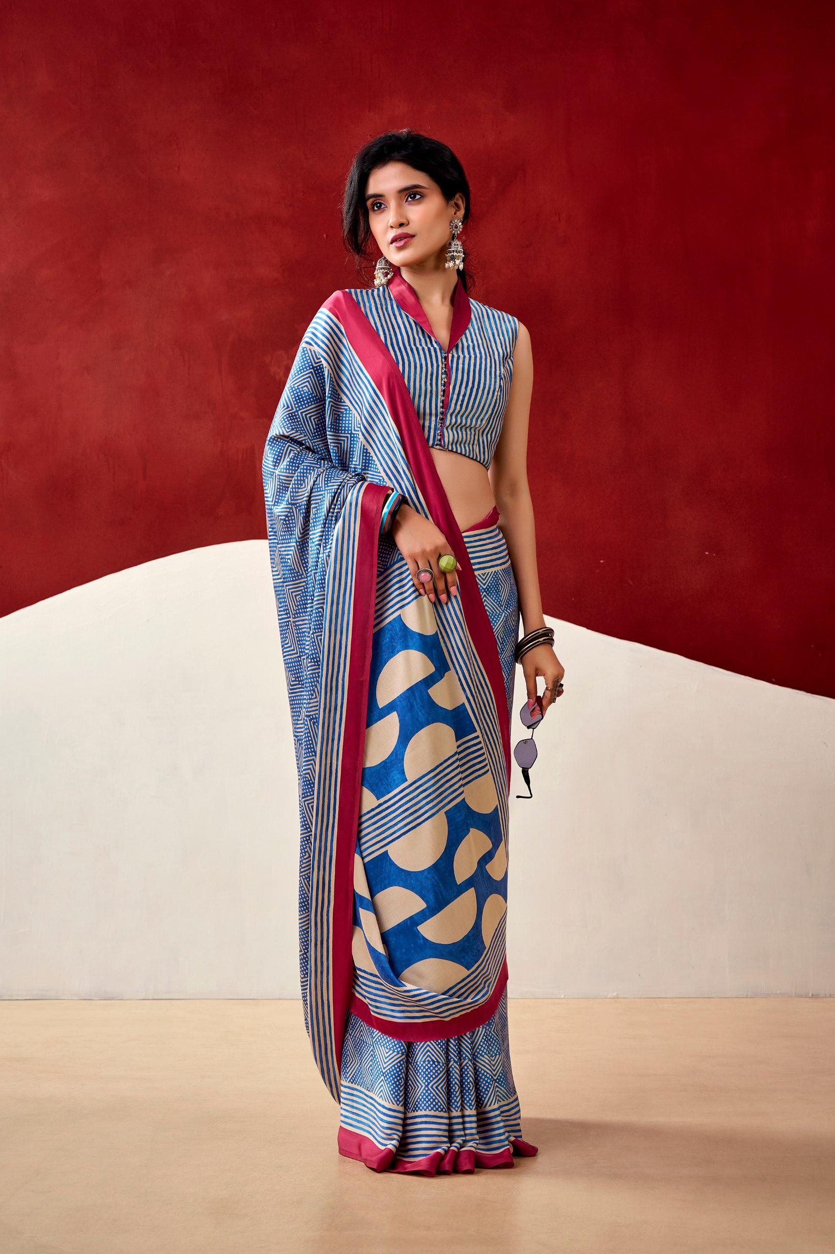 Model Silk Digital Print Saree_650SSVF