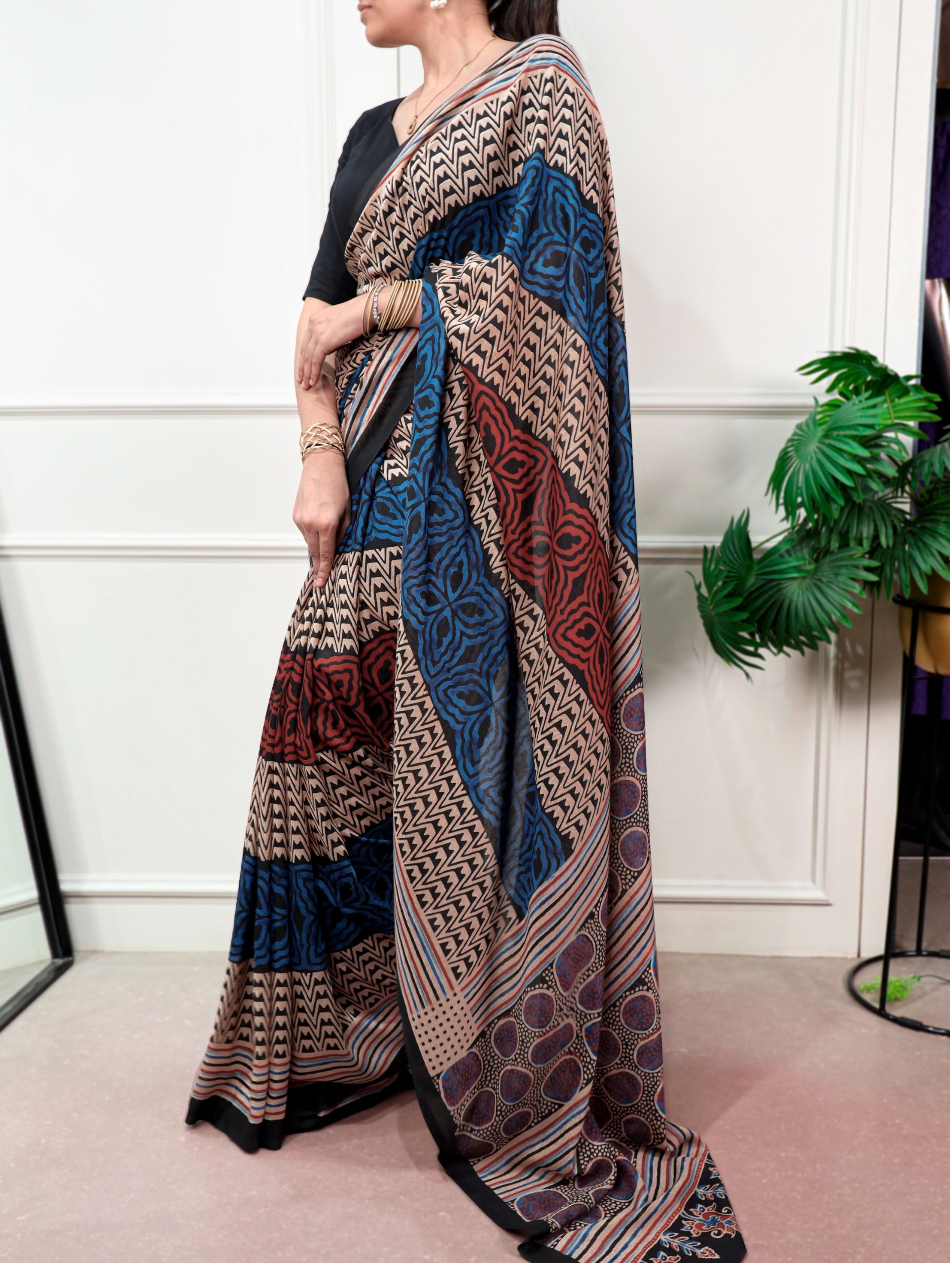 Poly Mal Cotton Printed Saree – YUTIKA-01.550SS