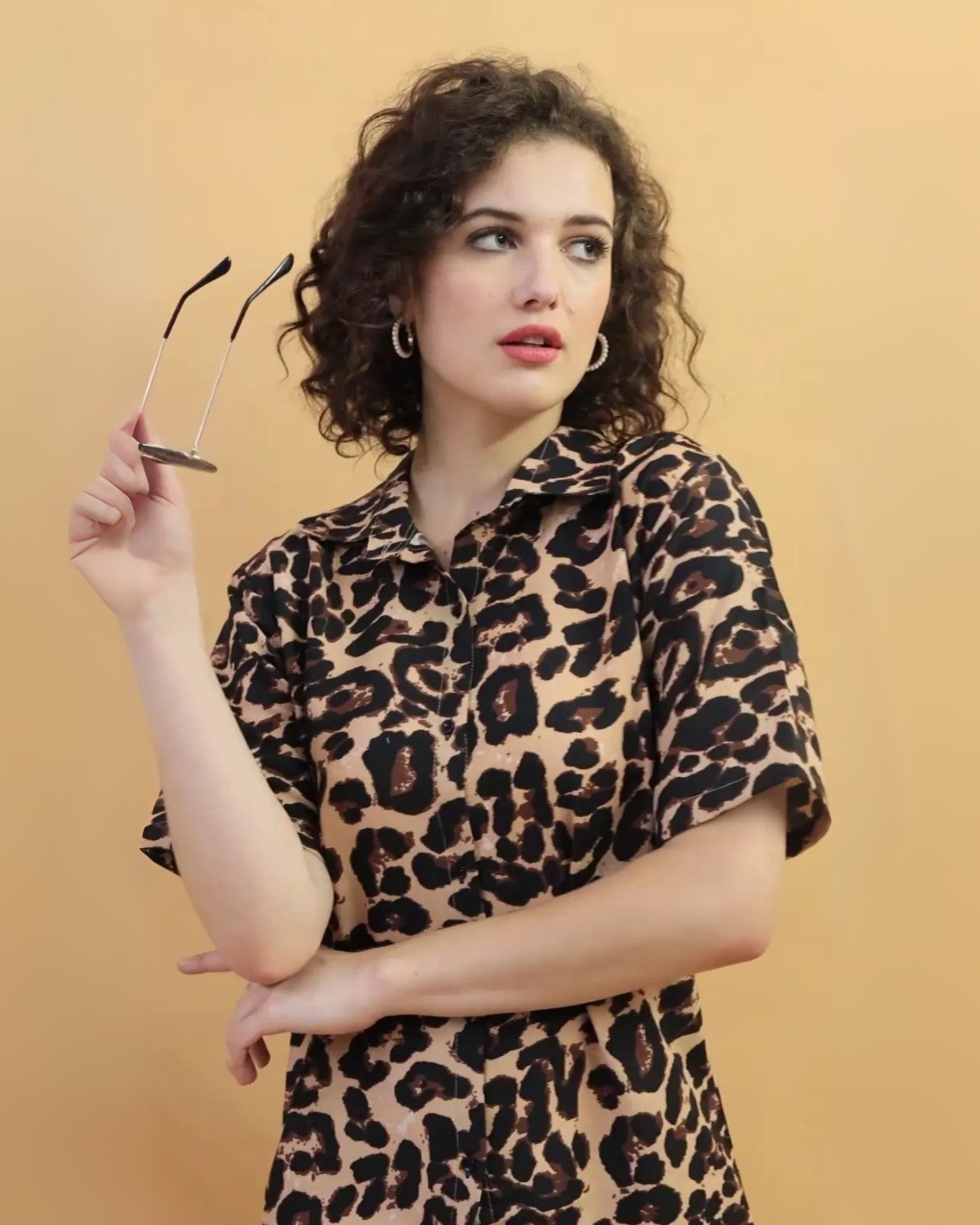 Leopard Shorts Set