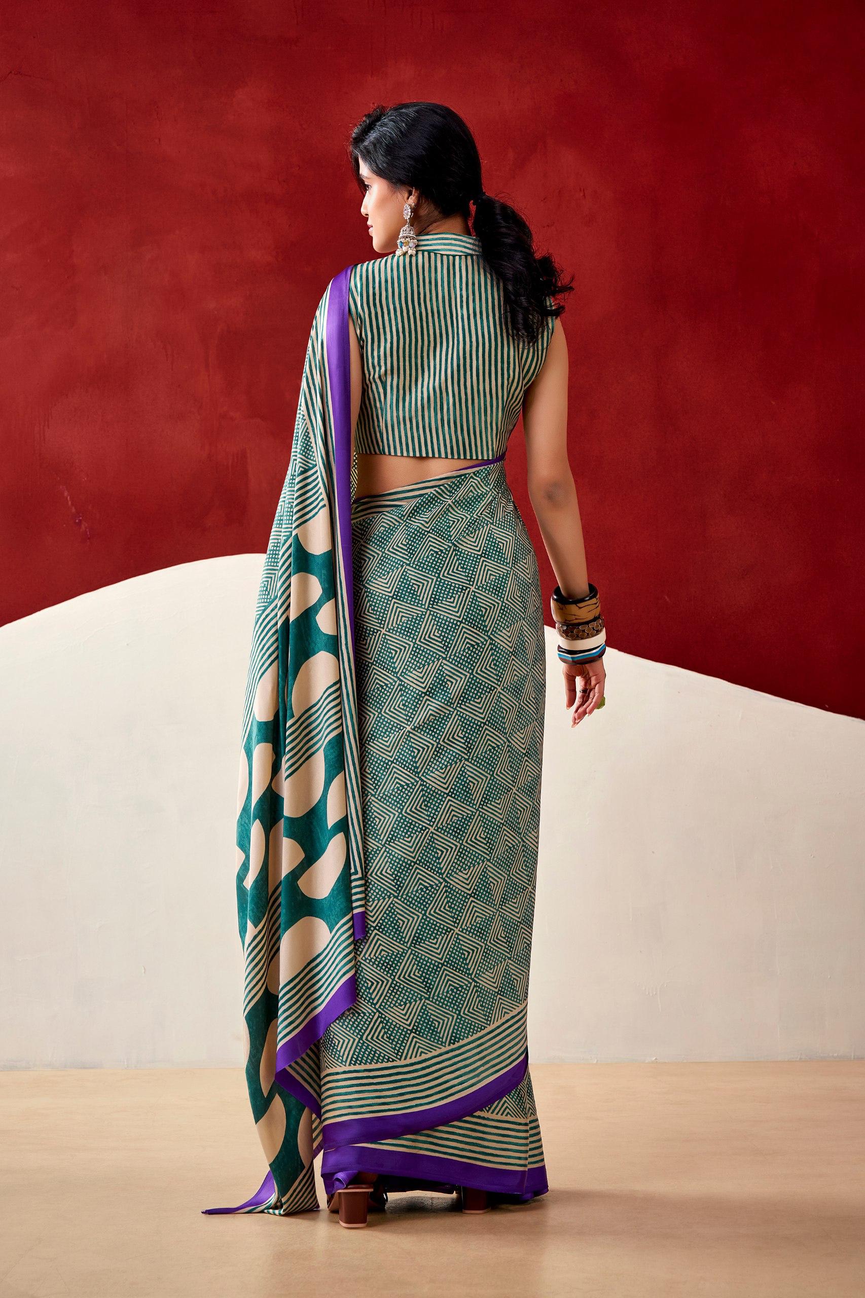 Model Silk Digital Print Saree_650SSVF