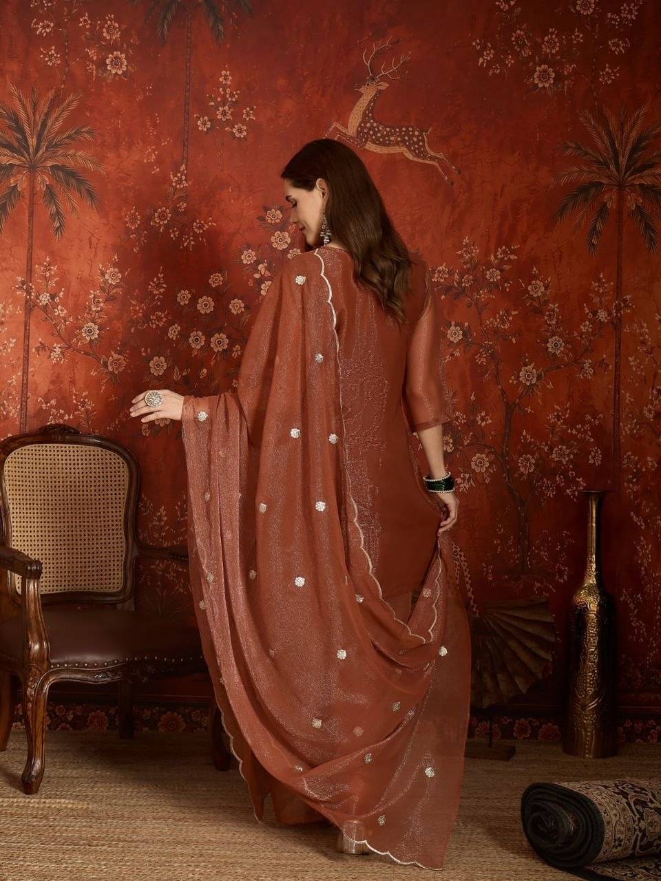 Premium Embroidered Sharara Set for Women with Designer Dupatta | Wedding & Festive Wear | TIGIQ