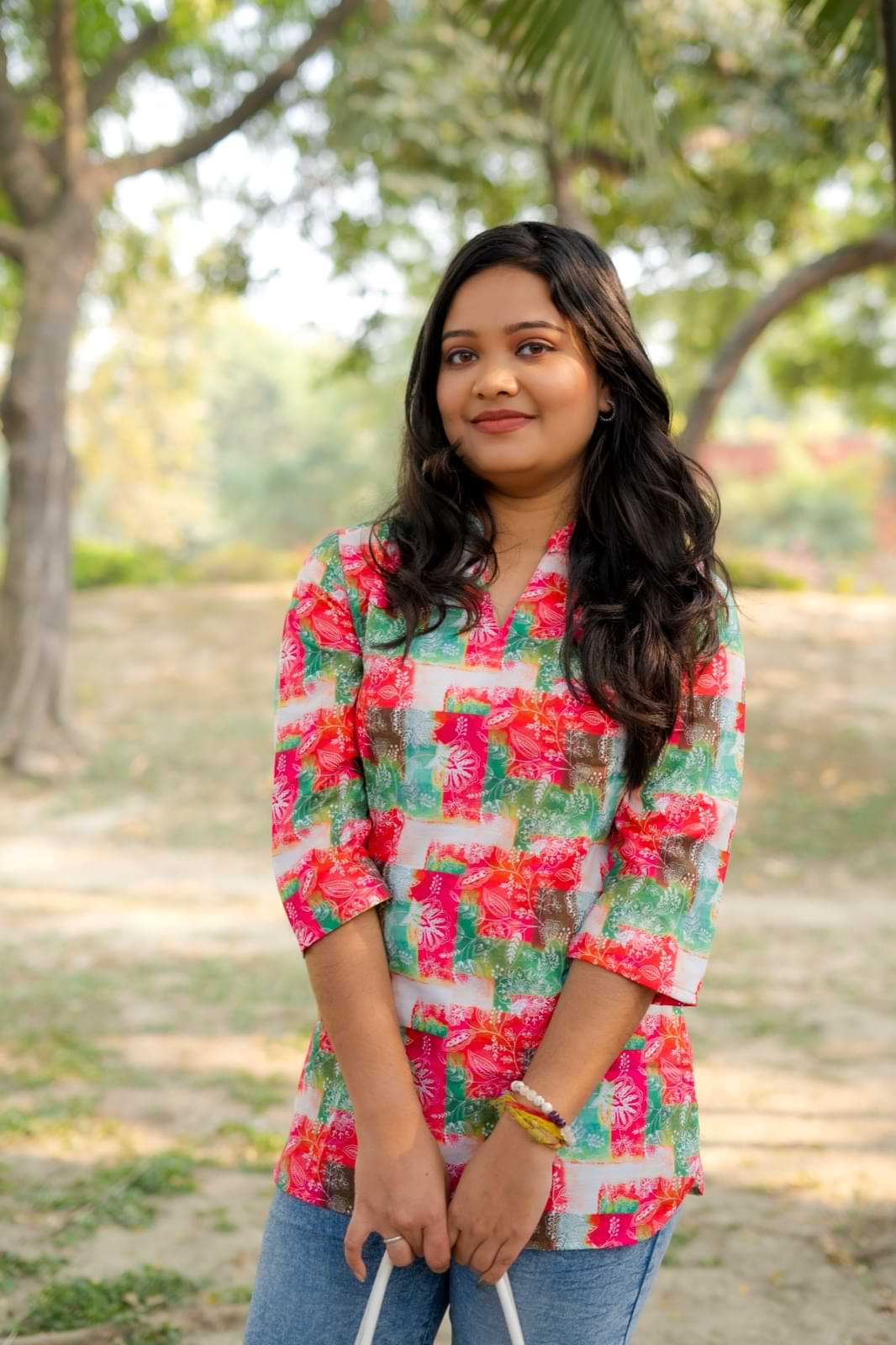 Premium Rayon Slub Floral Printed Women’s Top – Comfortable & Stylish (S to XXL)