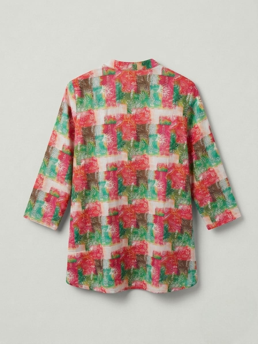 Premium Rayon Slub Floral Printed Women’s Top – Comfortable & Stylish (S to XXL)