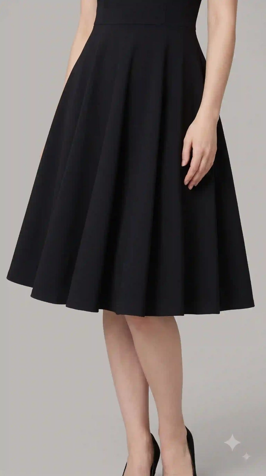 Black Fit & Flare Dress – view 5