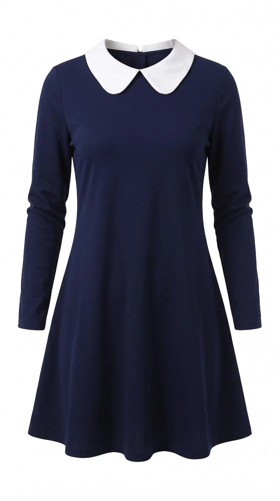 Navy Blue A-Line Dress – view 2