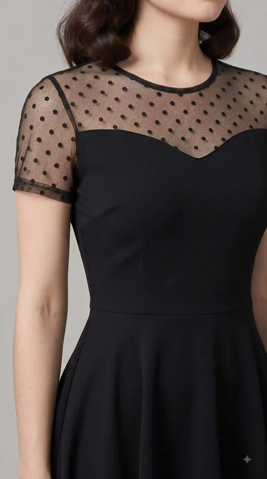 Black Fit & Flare Dress – view 3