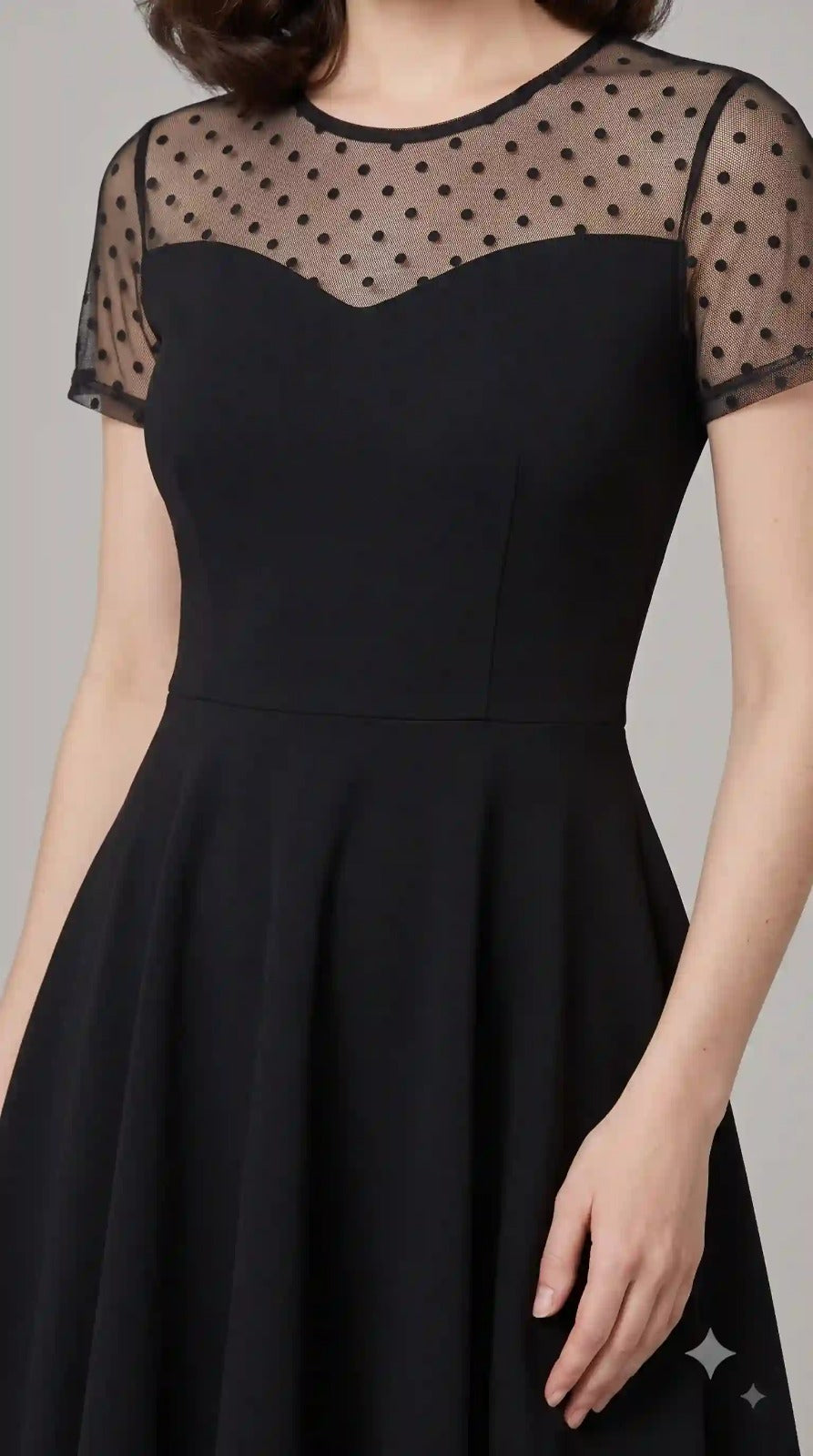 Black Fit & Flare Dress – view 2