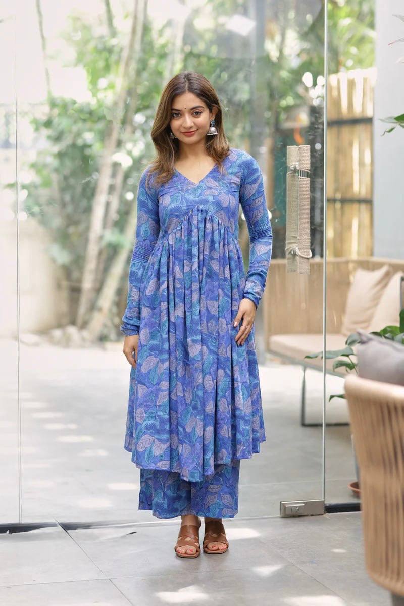 Elegant Digital Print Kurti Set in Premium Pure Reyon – Stylish & Comfortable
